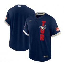 MLB Toronto Blue Jays Blank Navy Nike 2021 MLB All-Star Cool Base Jersey