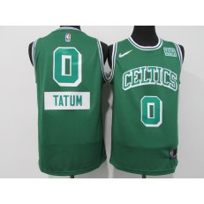 Boston Celtics #0 Jayson Tatum Green Nike Diamond 75th Anniversary City Edition Swingman Jersey