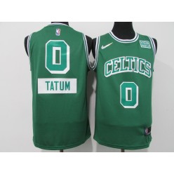 Boston Celtics #0 Jayson Tatum Green Nike Diamond 75th Anniversary City Edition Swingman Jersey