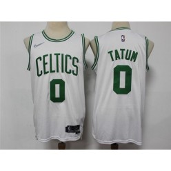 Boston Celtics #0 Jayson Tatum White Nike Diamond 75th Anniversary City Edition Swingman Jersey