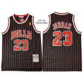 Chicago Bulls #23 Michael Jordan Black 1997-98 Hardwood Classics Jersey