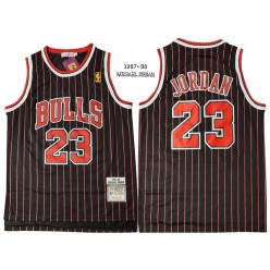 Chicago Bulls #23 Michael Jordan Black 1997-98 Hardwood Classics Jersey