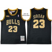 Chicago Bulls #23 Michael Jordan Black 1997-98 Hardwood Classics NBA Finals Mesh Jersey