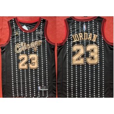 Chicago Bulls #23 Michael Jordan Black Jordan Brand Swingman Jersey