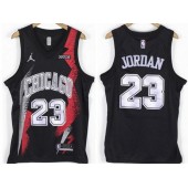 Chicago Bulls #23 Michael Jordan Black Jordan Brand Swingman Jerseys