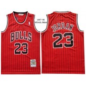 Chicago Bulls #23 Michael Jordan Red 1997-98 Hardwood Classics Jersey