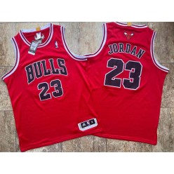 Chicago Bulls #23 Michael Jordan Red Adidas Swingman Jersey