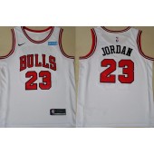 Chicago Bulls #23 Michael Jordan White Nike Swingman Jersey