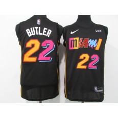 Miami Heat #22 Jimmy Butler Black Nike Diamond 75th Anniversary City Edition Swingman Jersey