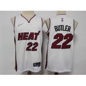 Miami Heat #22 Jimmy Butler White Jordan Diamond 75th Anniversary City Edition Swingman Jersey