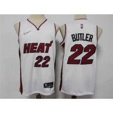 Miami Heat #22 Jimmy Butler White Jordan Diamond 75th Anniversary City Edition Swingman Jersey