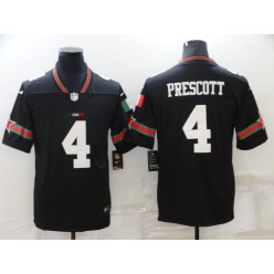 Dallas Cowboys #4 Dak Prescott Black Magnet Mexico Mexican Vapor Limited Jersey