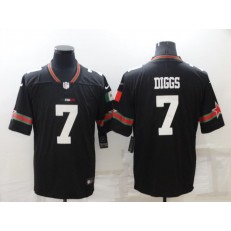 Dallas Cowboys #7 Trevon Diggs Black Magnet Mexico Mexican Vapor Limited Jersey