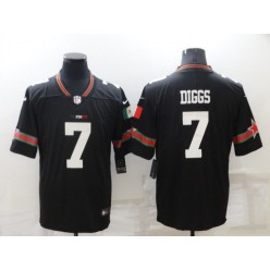 Dallas Cowboys #7 Trevon Diggs Black Magnet Mexico Mexican Vapor Limited Jersey