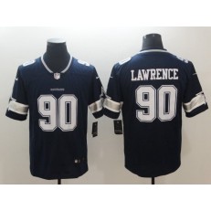 Dallas Cowboys #90 DeMarcus Lawrence Navy Vapor Untouchable Limited Jersey