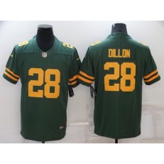 Green Bay Packers #28 AJ Dillon Green New Vapor Untouchable Limited Jersey