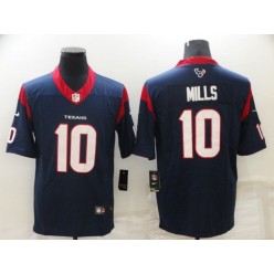 Houston Texans #10 Davis Mills Navy Vapor Untouchable Limited Jersey