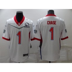 Cincinnati Bengals #1 Ja'Marr Chase White 2022 NFC Pro Bowl Limited Jersey
