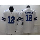 Dallas Cowboys #12 Roger Staubach White Vapor Untouchable Limited Jersey