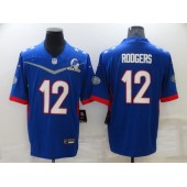 Green Bay Packers #12 Aaron Rodgers Blue 2022 NFC Pro Bowl Limited Jersey