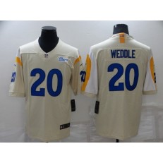 Los Angeles Rams #20 Eric Weddle Bone Vapor Untouchable Limited Jersey