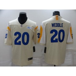 Los Angeles Rams #20 Eric Weddle Bone Vapor Untouchable Limited Jersey