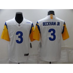 Los Angeles Rams #3 Odell Beckham Jr. White Vapor Untouchable Limited Jersey