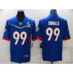 Los Angeles Rams #99 Aaron Donald Blue 2022 NFC Pro Bowl Limited Jersey