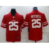 San Francisco 49ers #25 Elijah Mitchell Red Vapor Limited Jersey