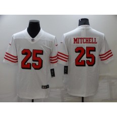 San Francisco 49ers #25 Elijah Mitchell White Color Rush Vapor Limited Jersey
