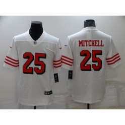 San Francisco 49ers #25 Elijah Mitchell White Color Rush Vapor Limited Jersey