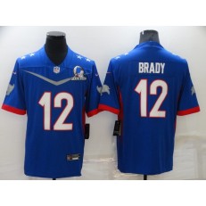 Tampa Bay Buccaneers #12 Tom Brady Blue 2022 NFC Pro Bowl Limited Jersey