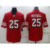 San Francisco 49ers 25 Elijah Mitchell Red Color Rush Vapor Limited Jersey