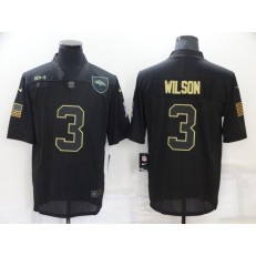 Denver Broncos 3 Russell Wilson Black Salute To Service Limited Jersey