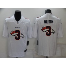 Denver Broncos 3 Russell Wilson White Shadow Logo Vapor Limited Jersey