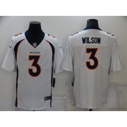 Denver Broncos 3 Russell Wilson White Vapor Untouchable Limited Jersey