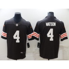 Cleveland Browns 4 Deshaun Watson Brown Vapor Limited Jersey