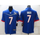 Dallas Cowboys 7 Trevon Diggs Blue 2022 NFC Pro Bowl Limited Jersey