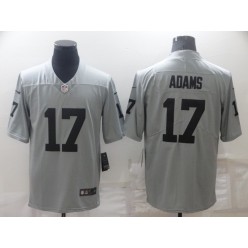 Las Vegas Raiders 17 Davante Adams Gray Inverted Legend Limited Jersey