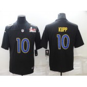 Los Angeles Rams 10 Cooper Kupp Black 2022 Super Bowl LVI Vapor Limited Jersey