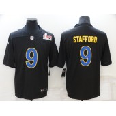 Los Angeles Rams 9 Matthew Stafford Black 2022 Super Bowl LVI Vapor Limited Jersey