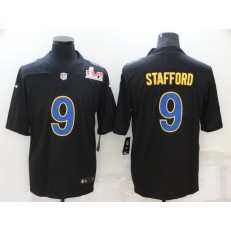 Los Angeles Rams 9 Matthew Stafford Black 2022 Super Bowl LVI Vapor Limited Jersey
