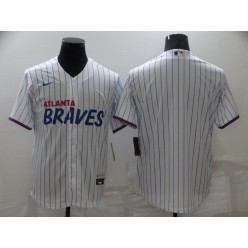 MLB Atlanta Braves Blank White 2021 City Connect Cool Base Jersey