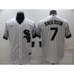 MLB Chicago White Sox #7 Tim Anderson White Nike Drift Fashion Cool Base Jersey