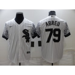 MLB Chicago White Sox #79 Jose Abreu White Nike Drift Fashion Cool Base Jersey
