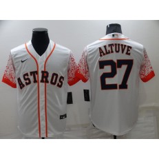 MLB Houston Astros #27 Jose Altuve White Nike Drift Fashion Cool Base Jersey