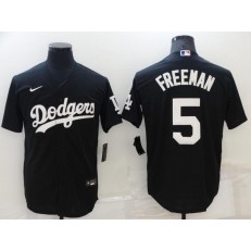MLB Los Angeles Dodgers #5 Freddie Freeman Black Nike Cool Base Jersey