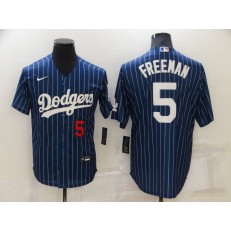 MLB Los Angeles Dodgers #5 Freddie Freeman Blue Nike Flexbase Jersey