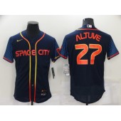 MLB Houston Astros #27 Jose Altuve Navy Nike 2022 City Connect Flexbase Jerseys