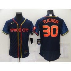 MLB Houston Astros #30 Kyle Tucker Navy Nike 2022 City Connect Flexbase Jerseys